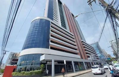 (sl1865) sala medindo 36m² com 03 ambientes no meireles