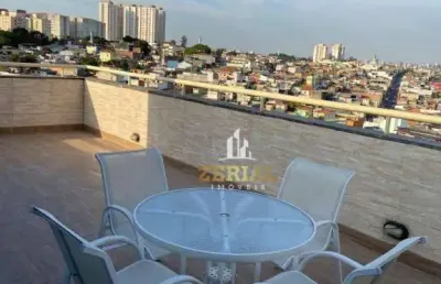 Cobertura com 2 dormitórios à venda, 128 m² por r$ 485.000,00 - taboão - são bernardo do campo/sp