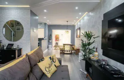 Sobrado com 3 dormitórios à venda, 118 m² por r$ 900.000,00 - vila homero thon - santo andré/sp