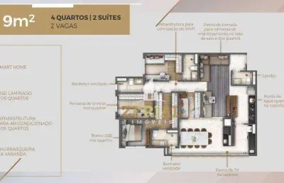 Apartamento com 4 dormitórios à venda, 119 m² por r$ 1.557.182 - ipiranga - são paulo/sp