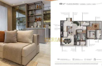 Apartamento com 2 dormitórios à venda, 69 m² por r$ 820.544,00 - ipiranga - são paulo/sp