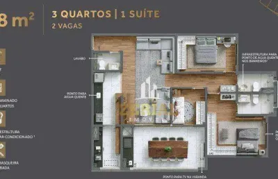 Apartamento com 3 dormitórios à venda, 98 m² por r$ 1.344.279,00 - vila dom pedro i - são paulo/sp