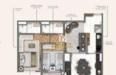 Apartamento com 2 dormitórios à venda, 63 m² por r$ 700.774,00 - ipiranga - são paulo/sp
