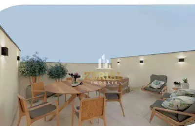 Cobertura com 2 dormitórios à venda, 87 m² por r$ 449.000,00 - santa maria - santo andré/sp