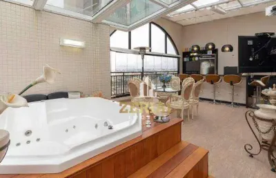 Cobertura com 3 dormitórios à venda, 258 m² por r$ 3.500.000,00 - jardim são caetano - são caetano do sul/sp