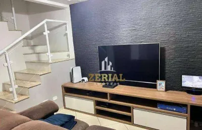 Sobrado com 2 dormitórios à venda, 90 m² por r$ 550.000,00 - utinga - santo andré/sp