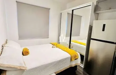 Studio com 1 dormitório para alugar, 19 m² por r$ 2.860,00/mês - barcelona - são caetano do sul/sp