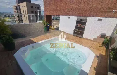 Cobertura com 4 dormitórios à venda, 255 m² por r$ 3.200.000,00 - santa paula - são caetano do sul/sp