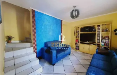 Sobrado com 4 dormitórios à venda, 201 m² por r$ 745.000,00 - jardim santo alberto - santo andré/sp