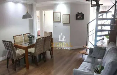 Cobertura com 4 dormitórios à venda, 140 m² por r$ 800.000,00 - osvaldo cruz - são caetano do sul/sp
