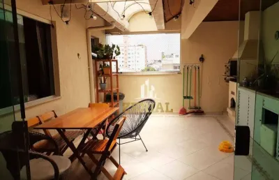 Cobertura à venda, 104 m² por r$ 830.000,00 - barcelona - são caetano do sul/sp