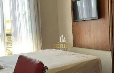 Flat com 1 dormitório para alugar, 18 m² por r$ 3.850,00/mês - barcelona - são caetano do sul/sp