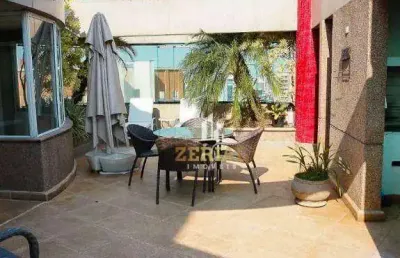 Cobertura com 3 dormitórios à venda, 414 m² por r$ 3.500.000,00 - jardim - santo andré/sp