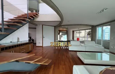 Cobertura com 5 dormitórios, 414 m² - venda por r$ 3.500.000,00 ou aluguel por r$ 21.231,94/mês - jardim - santo andré/sp