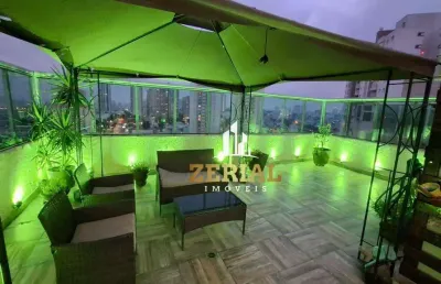 Cobertura com 3 dormitórios à venda, 154 m² por r$ 1.450.000 - campestre - santo andré/sp