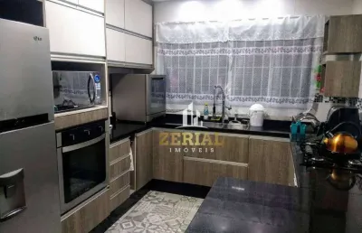 Sobrado com 3 dormitórios à venda, 105 m² por r$ 640.000,00 - santa maria - santo andré/sp