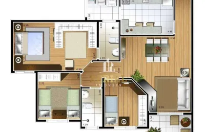Apartamento com 3 dormitórios à venda, 121 m² por r$ 1.294.000,00 - olímpico - são caetano do sul/sp
