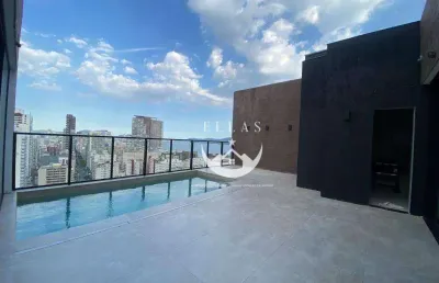 Cobertura alto padrão com vista mar – josé menino, santos