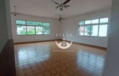 Casa sobreposta alta para locação e venda no bairro marapé, santos/sp