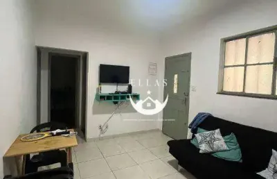 Apartamento térreo mobiliado para locação – 2 dormitórios | marapé – santos/sp