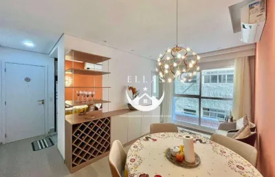 Apartamento mobiliado para locação – aparecida, santos/sp