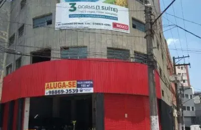 Salão para alugar, 195 m² - rudge ramos - são bernardo do campo/sp