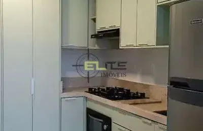Apartamento à venda, mobiliado de 2 dormitórios, sacada na praia de fora, em palhoça/sc