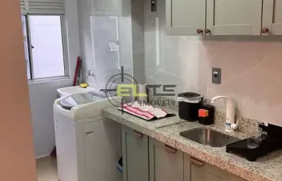 Apartamento à venda, mobiliado de 2 dormitórios, sacada com churrasqueira na ponte do imaruim, em p