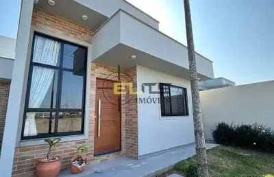 Casa à venda, de 3 dormitórios (1 suíte), churrasqueira no bela vista, em palhoça/sc