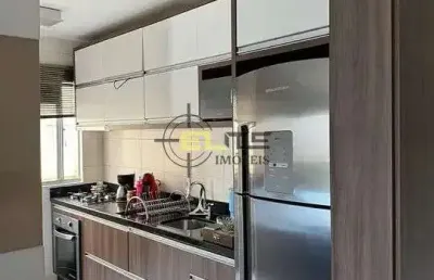 Apartamento de 2 dormitórios mobiliado, com sacada e churrasqueira em areias/são josé.