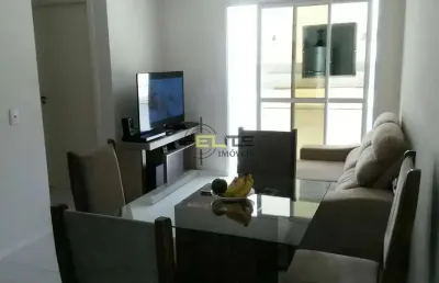 Apartamento mobiliado de 2 dormitórios com sacada e churrasqueira no fundos/biguaçu.
