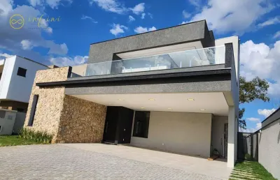 Casa nova de condomínio com 3 suítes  à venda, 390 m² por r$ 2.900.000 - alphaville nova esplanada iii - votorantim/sp