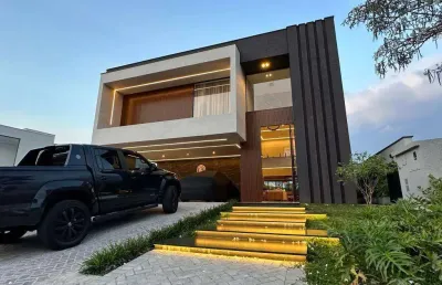 Casa mobiliada de condomínio  com 3 suítes à venda, 368 m² por r$ 4.300.000 - alphaville nova esplanada i - votorantim/sp