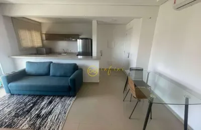 Apartamento studio mobiliado com 1 quarto para alugar, 38 m² por r$ 3.500/mês -  condomínio way compact premium - parque campolim - sorocaba/sp
