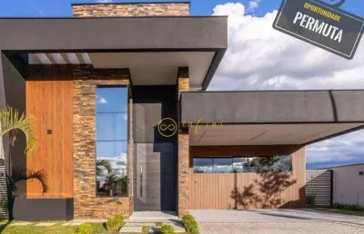 Casa nova de condomínio com 3 suítes, sendo 1 máster à venda, 230 m² por r$ 2.489.000 - alphaville nova esplanada i - votorantim/sp