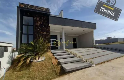 Casa térrea de condomínio com 3 dormitórios, sendo 2 suítes  à venda, 154 m² por r$ 959.900 - condomínio villagio wanel - sorocaba/sp