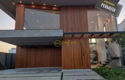 Casa de condomínio com 4 quartos, todos suítes  à venda, 342 m² por r$ 3.000.000 - alphaville nova esplanada iv - votorantim/sp