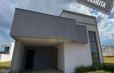 Casa nova de condomínio com 3 dormitórios, sendo 1 suíte à venda, 140 m² por r$ 840.000 - condomínio villagio wanel - sorocaba/sp