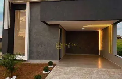 Casa nova de condomínio com 3 quartos, sendo 1 suíte  à venda, 134 m² por r$ 810.000 - condomínio reserva ipanema - sorocaba/sp