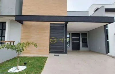 Casa nova de condomínio com 3 quartos, sendo 1 suíte à venda, 120 m² por r$ 750.000 - condomínio terras de são francisco - sorocaba/sp