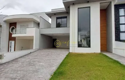 Casa nova de condomínio com 3 quartos, sendo todos suítes à venda, 245 m² por r$ 1.350.000 - condomínio campos do conde - sorocaba/sp