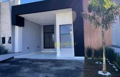 Casa nova de condomínio com 3 quartos, sendo 1 suíte à venda, 110 m² por r$ 670.000 - condomínio residencial villaggio ipanema i - sorocaba/sp