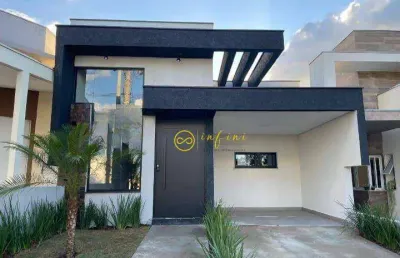Casa nova de condomínio com 3 quartos, sendo 1 suíte  à venda, 100 m² por r$ 645.000 - jardim novo horizonte - sorocaba/sp