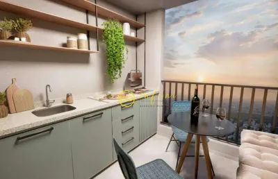 Apartamento lançamento com 2 quartos, sendo 1 suíte à venda, 58 m² por r$ 444.600 - condomínio residencial rizz  campolim - sorocaba/sp