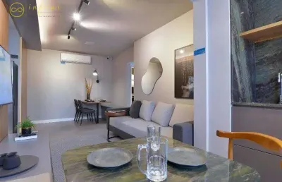 Apartamento lançamento com 2 quartos, sendo 1 suíte à venda, 69 m² por r$ 737.000 - condomínio saint remy -parque campolim - sorocaba/sp