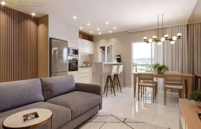 Apartamento lançamento com 2 quartos sendo 1 suíte à venda, 71 m² por r$ 640.713 - concetto campolim - sorocaba/sp