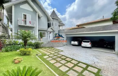 Luxuosa casa em condomínio à venda em cotia-sp, são paulo ii: 4 quartos, 4 suítes, 3 salas, 6 banheiros, 8 vagas de garagem, 632,26m².
