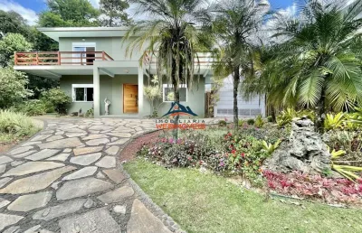 Casa em condomínio fechado com 4 quartos para alugar na estrada do capuava, 4570, paisagem renoir, cotia, 1484 m2 por r$ 17.000