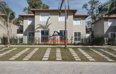 Casa em condomínio fechado com 2 quartos à venda na estrada dos coqueiros, 50, tijuco preto, vargem grande paulista, 50 m2 por r$ 288.000