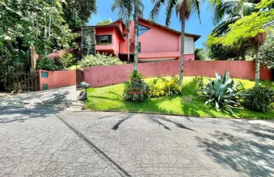 Casa de luxo em condomínio à venda na granja viana, cotia-sp: 4 quartos, 2 suítes, 3 salas, 5 banheiros, 6 vagas, 256m².